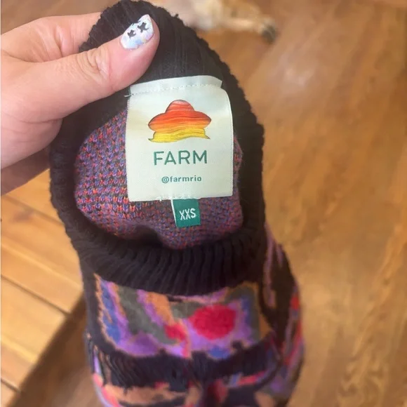 Farm Rio Sweater with Beads Women's Size XXS - Picture 6 of 6